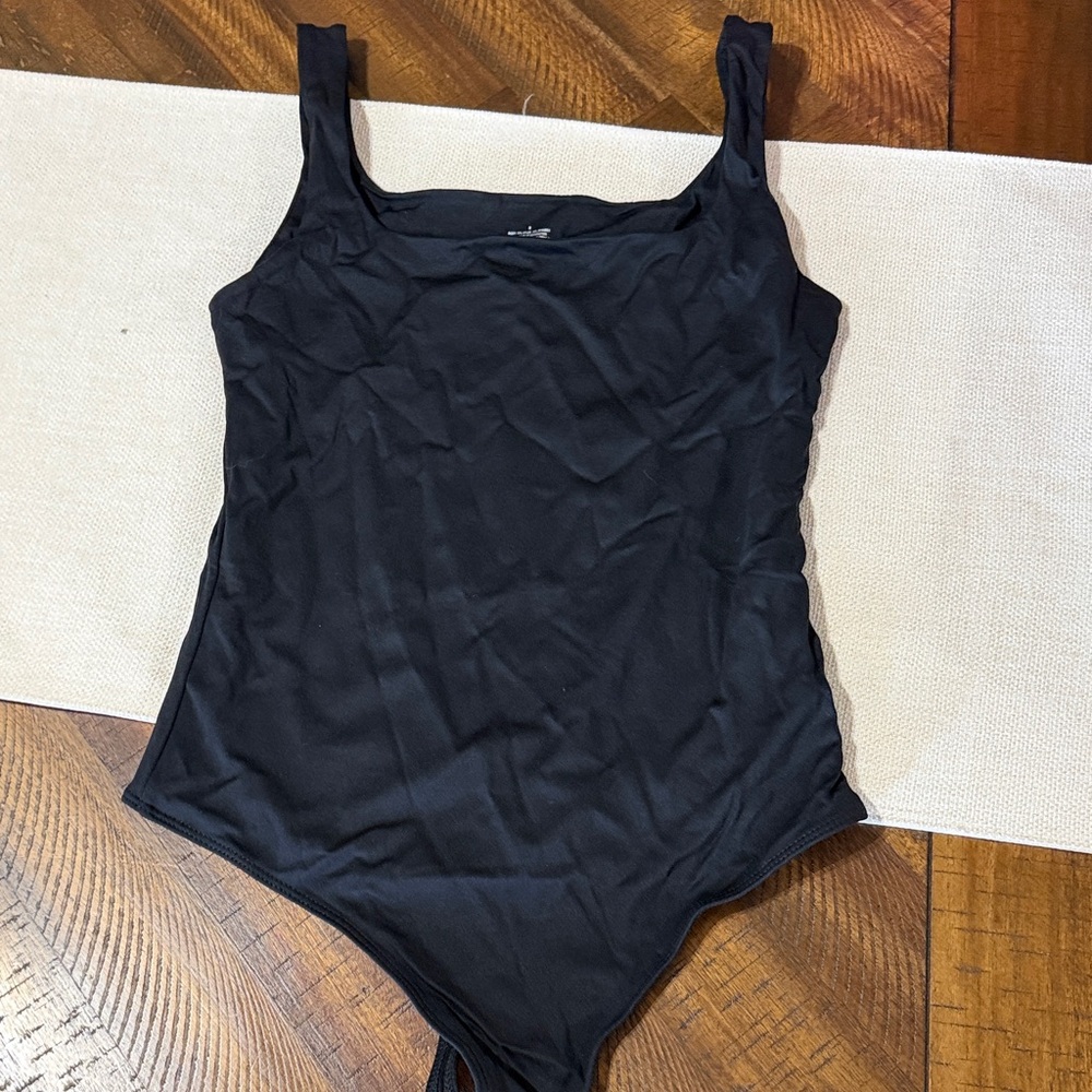 Black Sleeveless Bodysuit